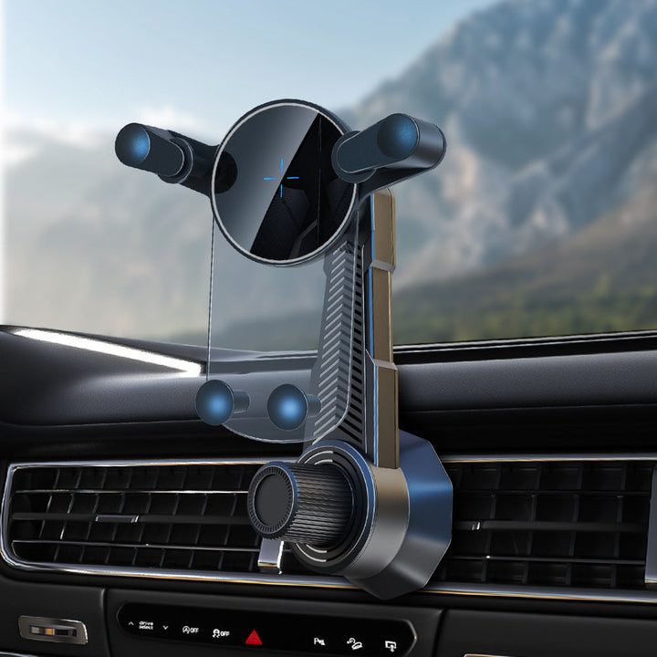 Adjustable gravity air vent smartphone car mount with full rotation joint Stornfield