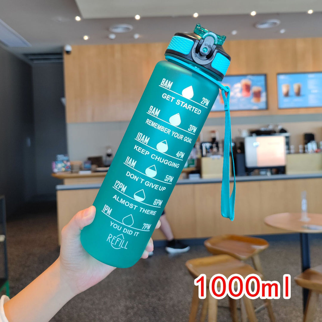 Ladies motivating water bottle with time markings Stornfield