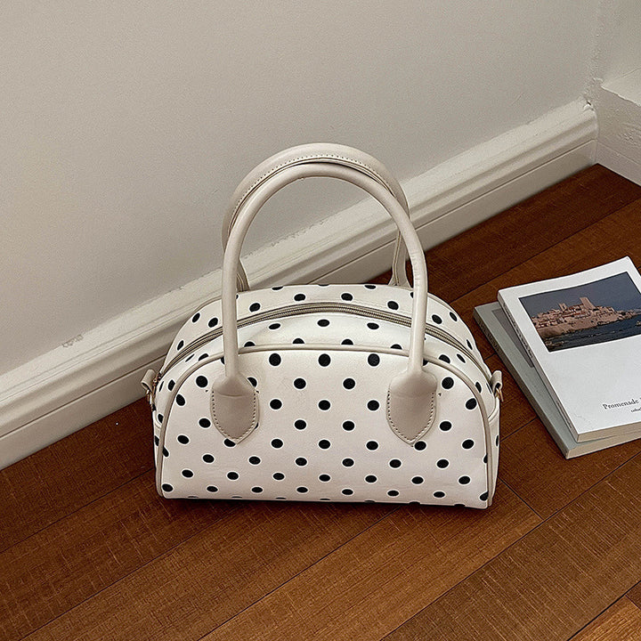 Polka Dot Handheld Satchel