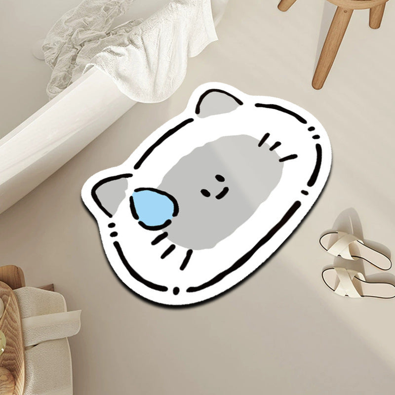 Creative Cartoon Tiger Bath Mat
