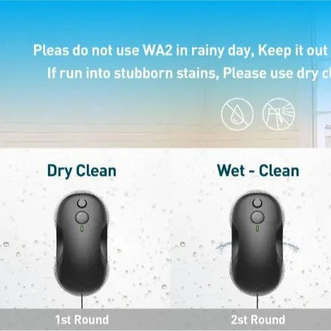 Dual-Head Window Cleaning Robot with Corded Power and Microfiber Pads Stornfield