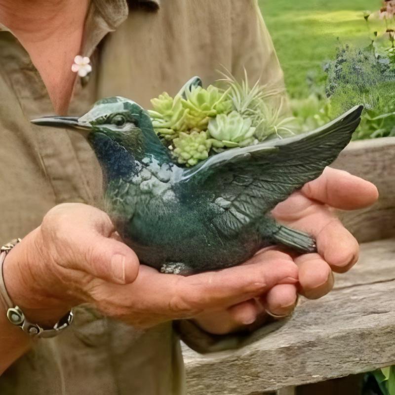 Decorative Bird Flower Pot Stornfield