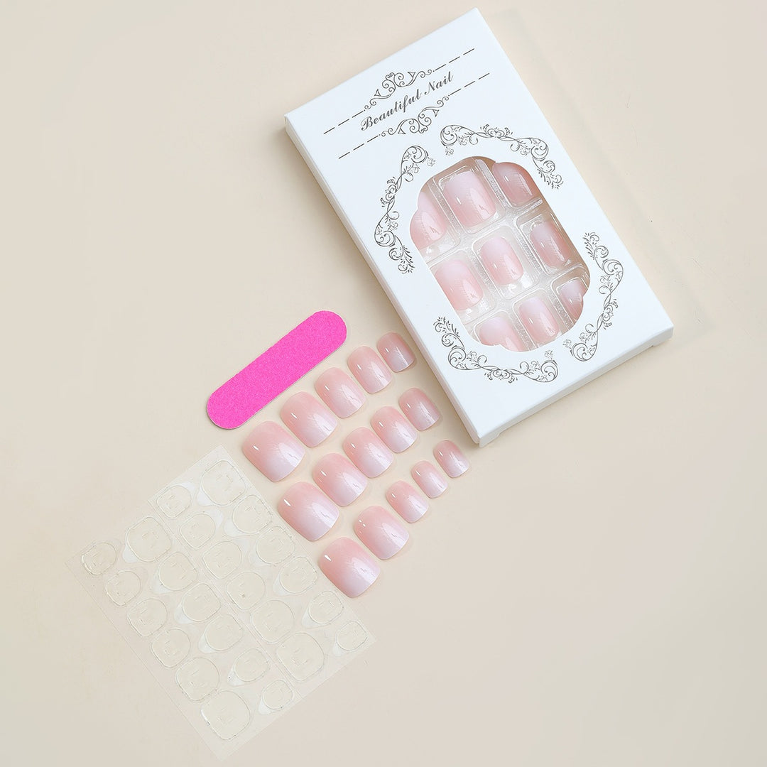 Artificial nail set with natural look and high-gloss finish Stornfield