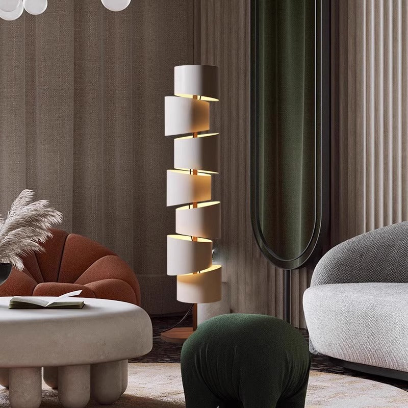 Spiraling Modern Floor Lamp