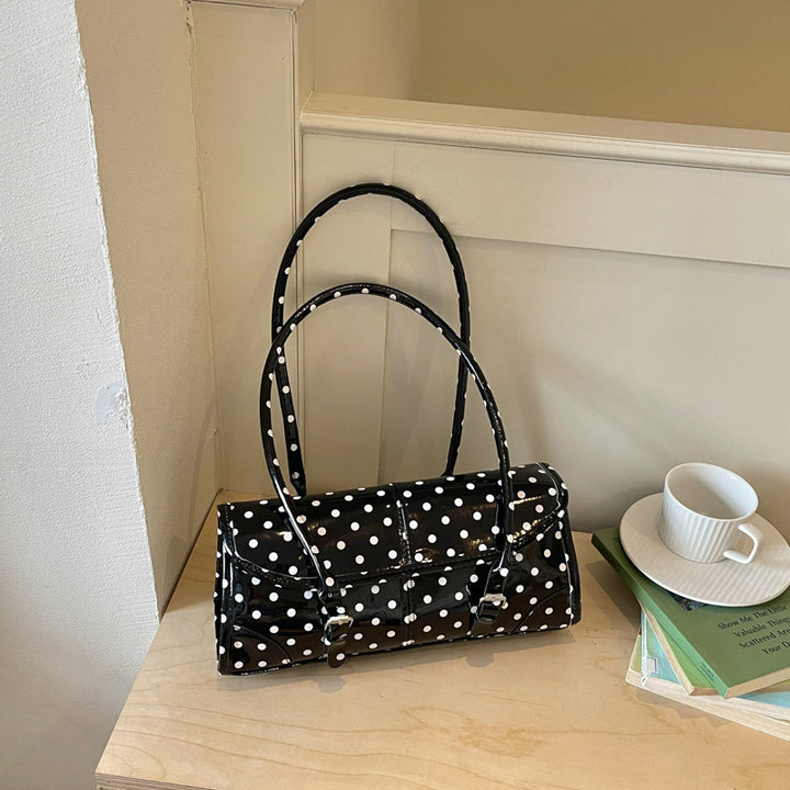 Polka Dot Handheld Satchel Bag