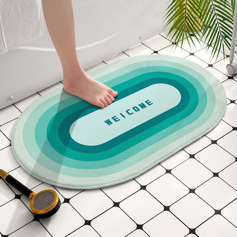 Modern Welcome Bath Mat