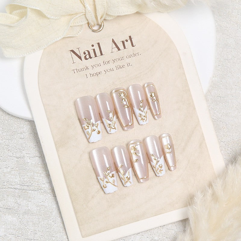 Floral Design Press-On Nail Set Stornfield