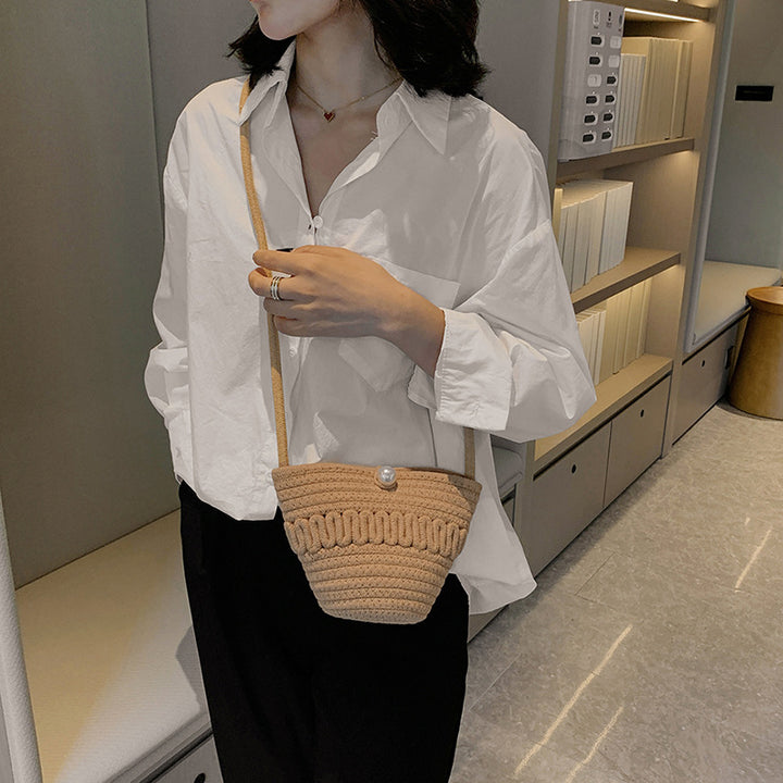 Playful Crossbody Bag Made of Braided Material Stornfield