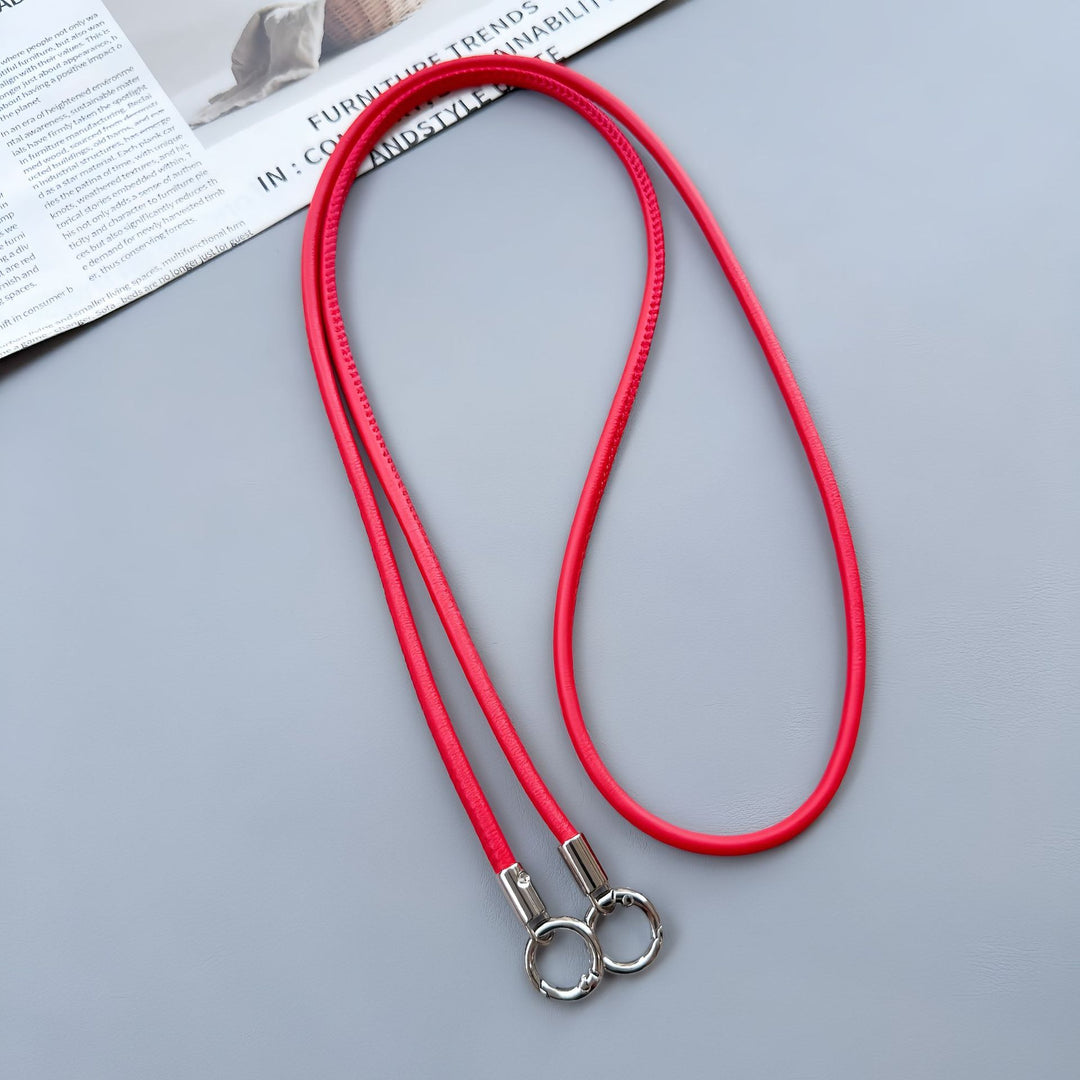 Premium Double-Ring Leather Lanyard Stornfield