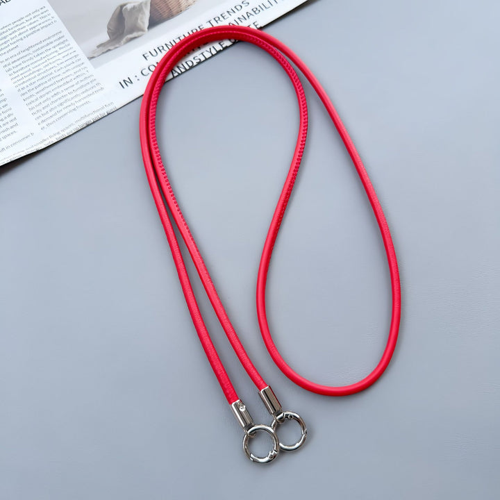Premium Double-Ring Leather Lanyard Stornfield