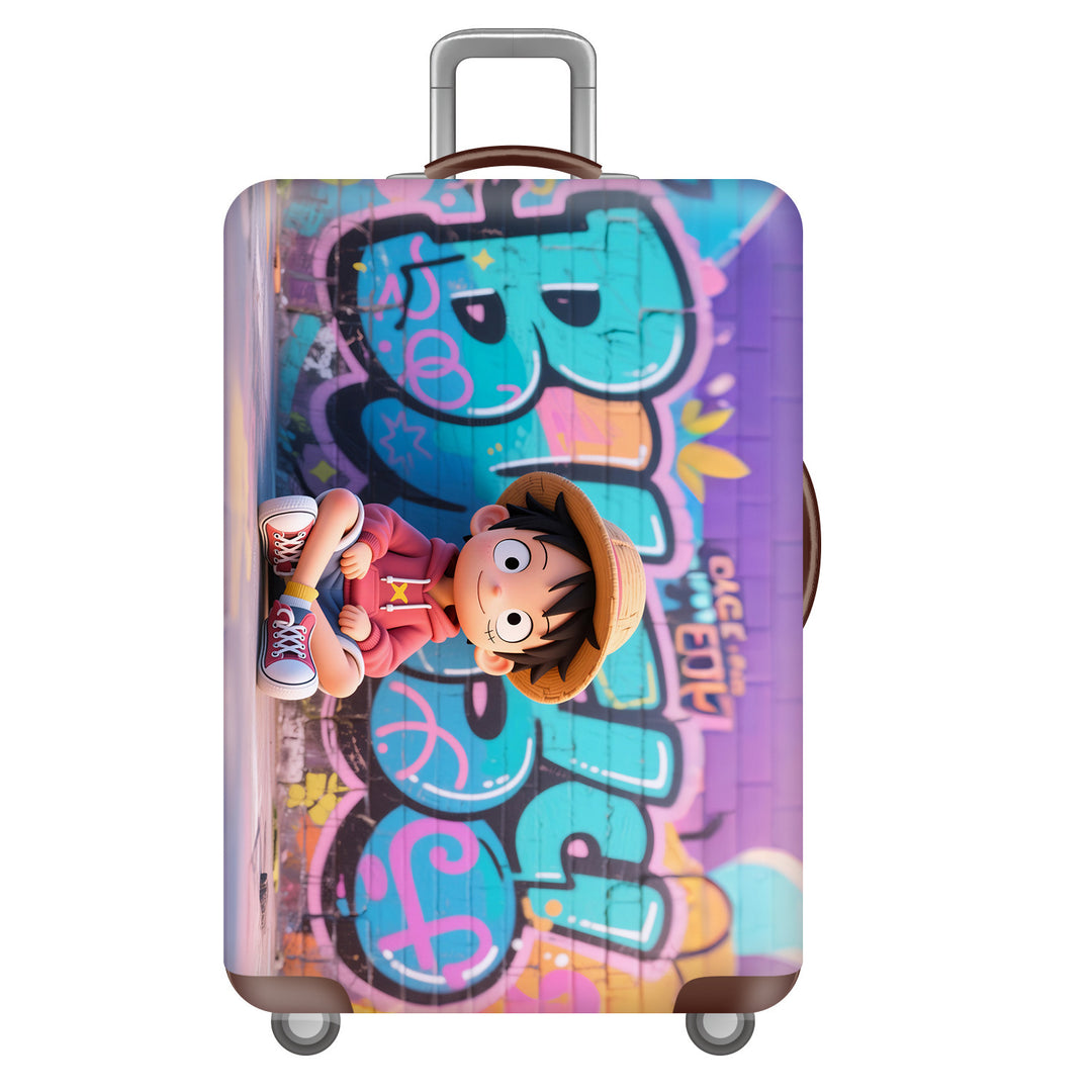 Unisex hard-shell suitcase with cheerful dinosaur motif Stornfield