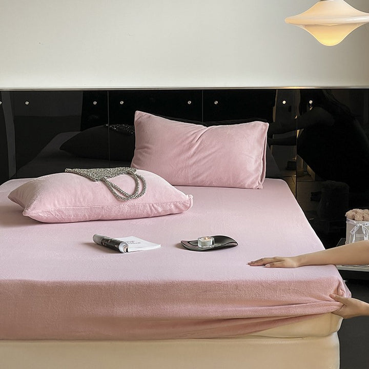 Premium Deep-Pocket Fitted Sheet Set with Silky Breathable Microfiber and Elastic Skirt