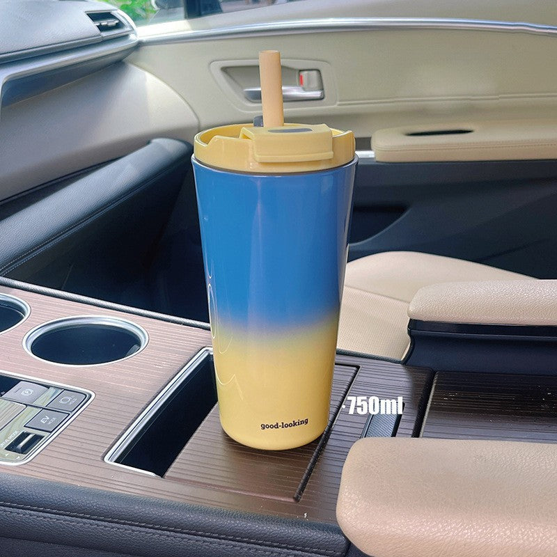 Ladies Insulated Drinking Cup with Lid and Straw Stornfield
