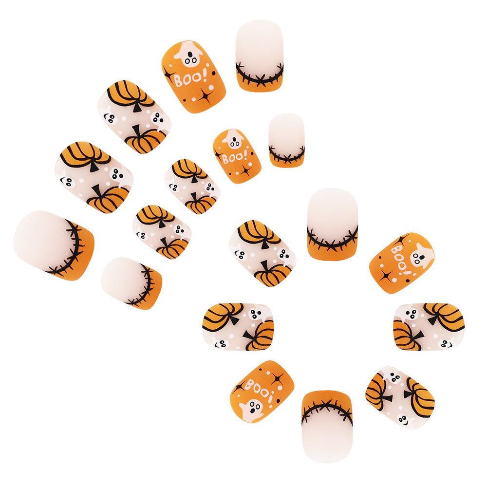Halloween-Themed Press-On Nail Art Set Stornfield