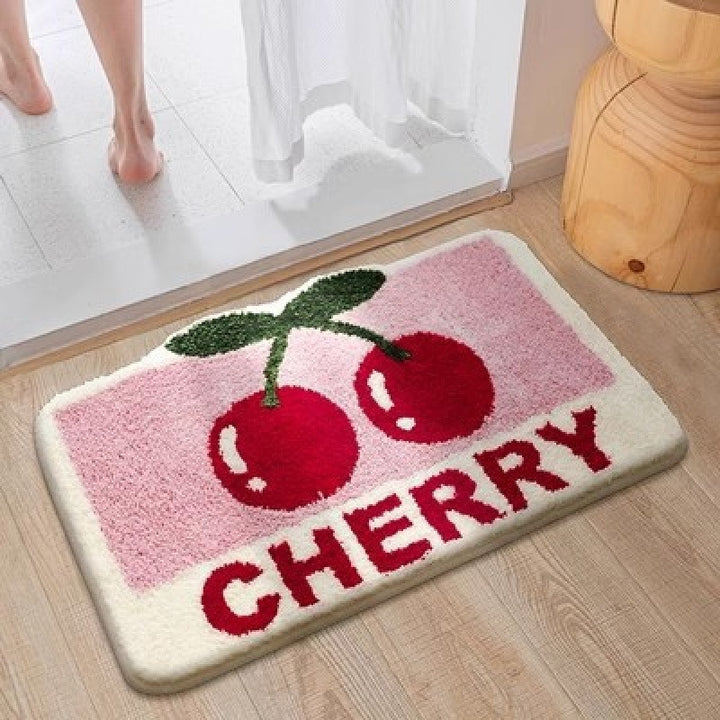 Cartoon Pig-Themed Bath Mat