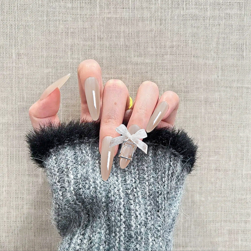 Elegant artificial nail tips with a glossy finish Stornfield