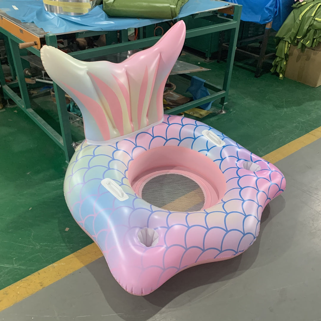 Unisex Inflatable Water Seat with Integrated Cup Holder Stornfield