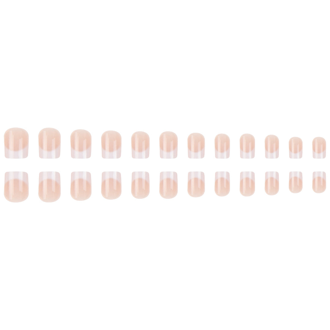 Elegant French Tip Press-On Nail Set Stornfield