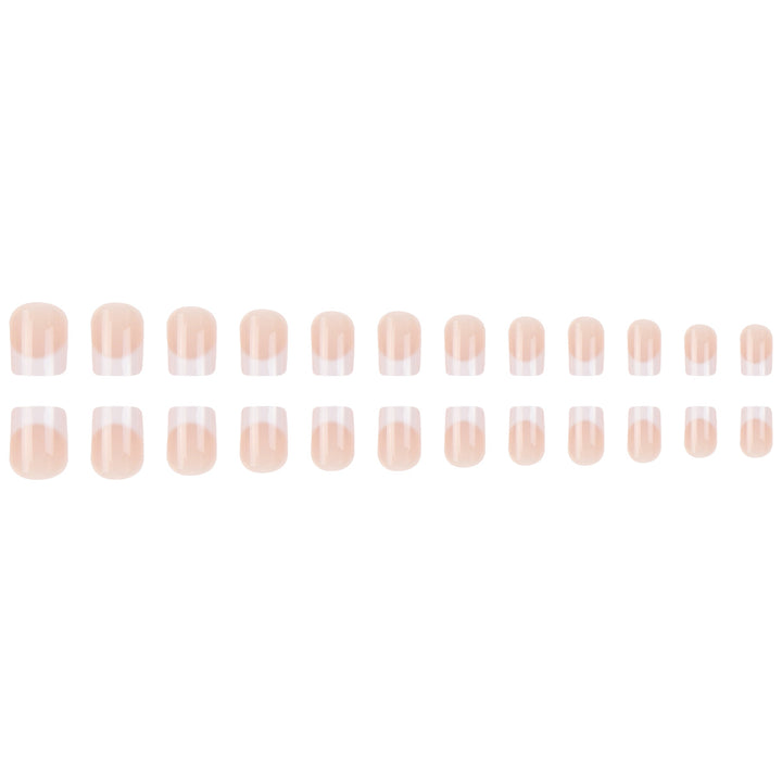 Elegant French Tip Press-On Nail Set Stornfield