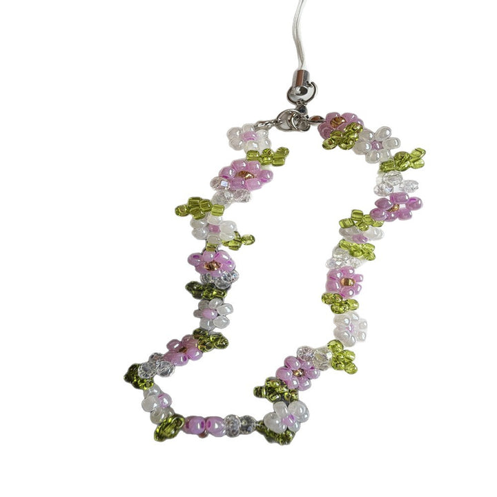 Beaded Floral Charm Necklace Stornfield