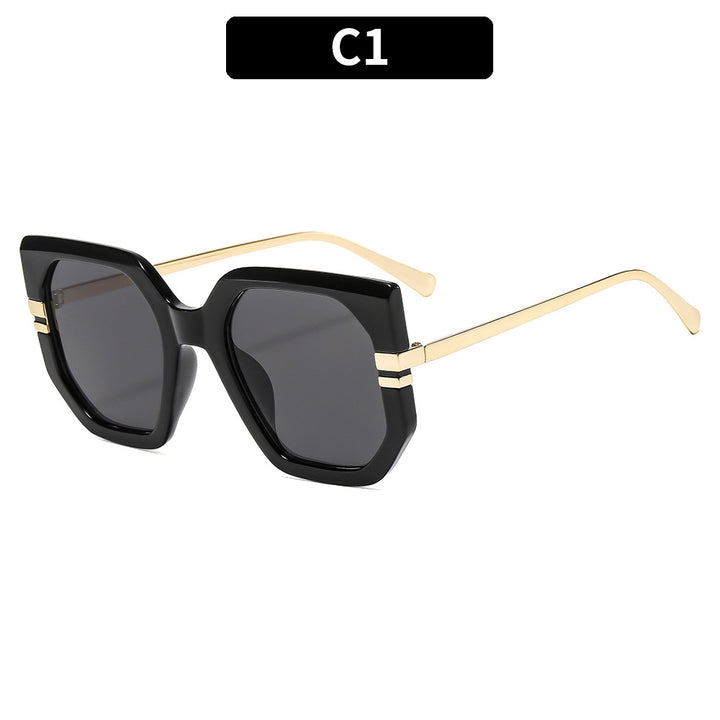 Chic Geometric Frame Sunglasses