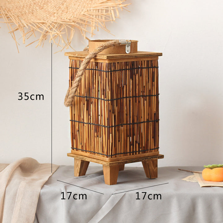 Handcrafted lantern made of natural material Stornfield