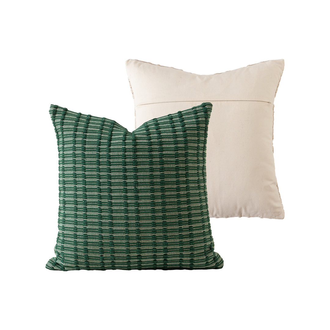 Cotton cushion duo with handwoven texture and hidden zipper Stornfield