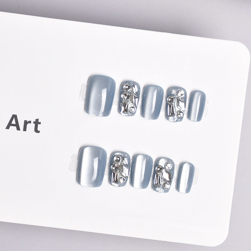 Glamorous Heart-Themed Press-On Nail Set Stornfield