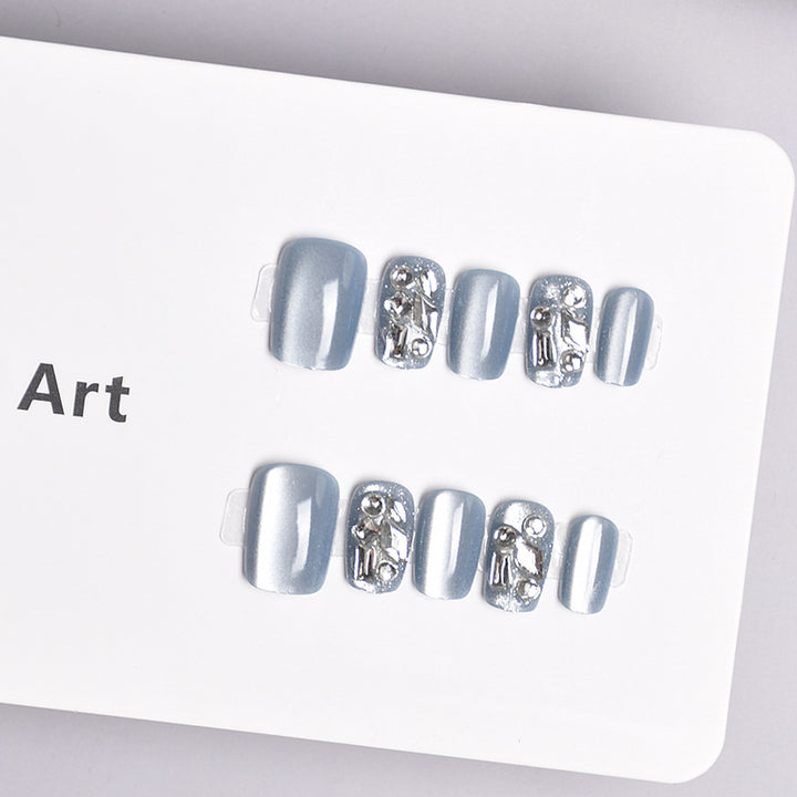 Glamorous Heart-Themed Press-On Nail Set Stornfield