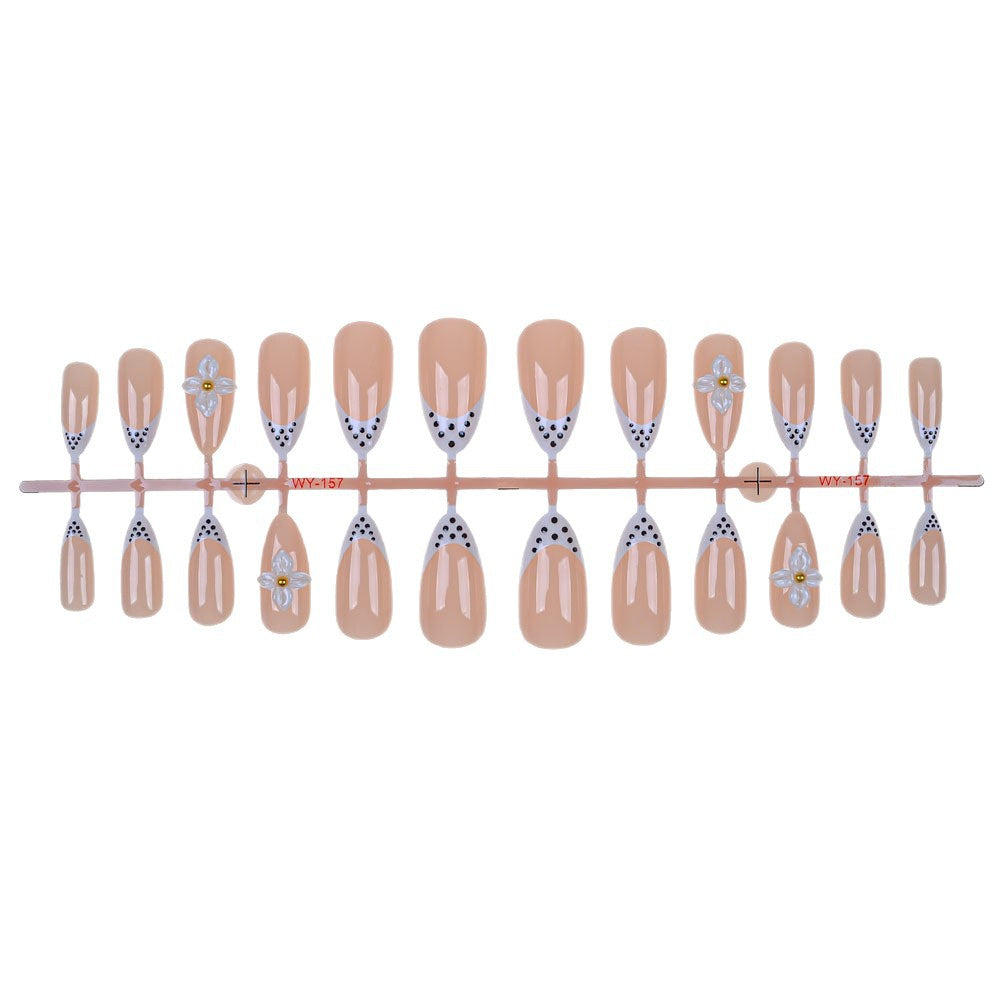 Elegant Floral-Embellished Press-On Nails Stornfield