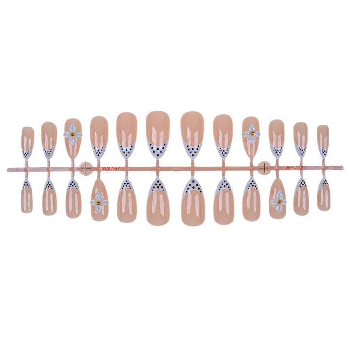 Elegant Floral-Embellished Press-On Nails Stornfield