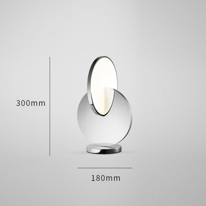 Artistic Table Lamp with Geometric Design