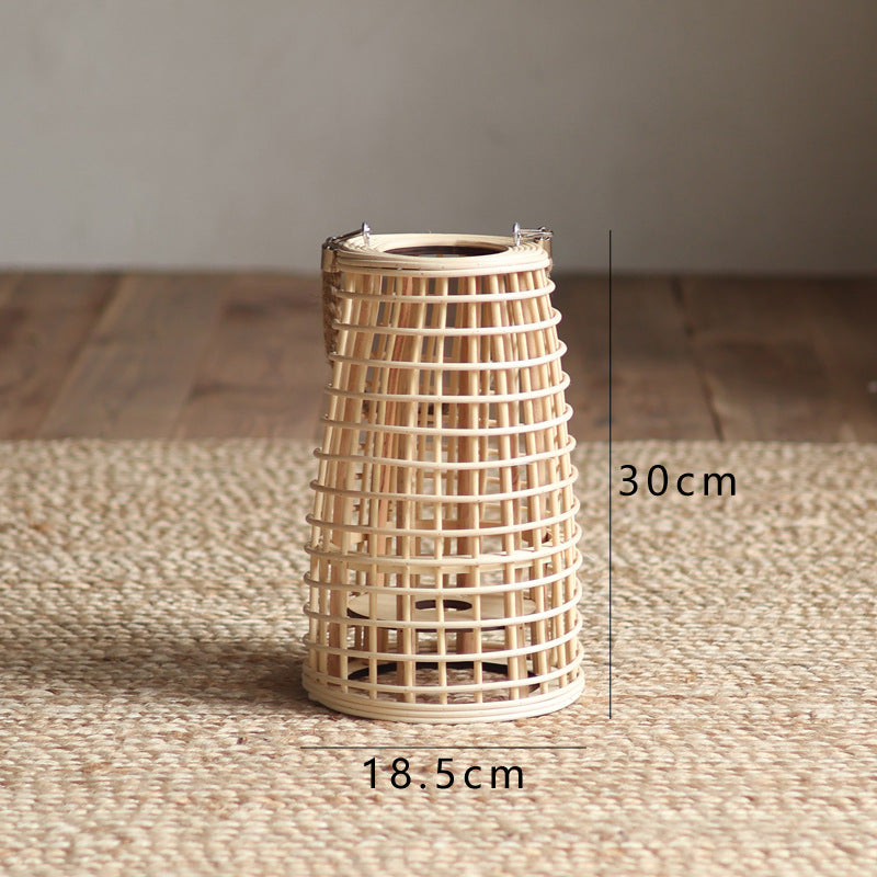 High-quality basket lamp in natural design Stornfield