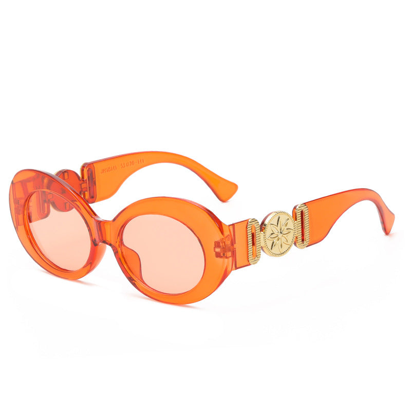 Ladies fashionable sunglasses with striking golden accents Stornfield