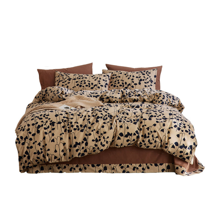 Luxury Botanical Print Duvet Cover Set