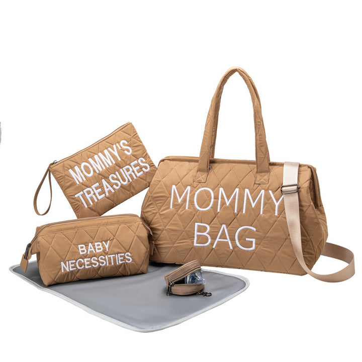 Multi-Functional Quilted Diaper Tote Set Stornfield