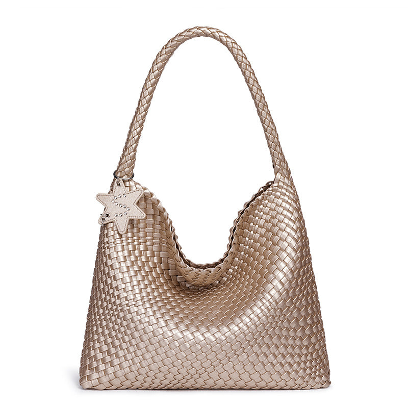Braided Vegan Leather Hobo Handbag Stornfield