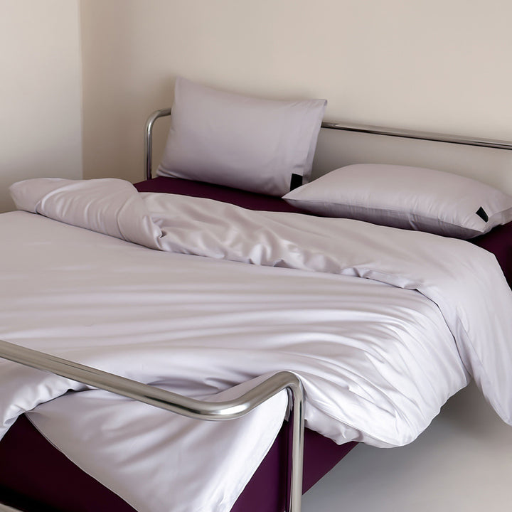 Luxury Cotton Sateen Duvet Cover Set with Envelope Pillowcases