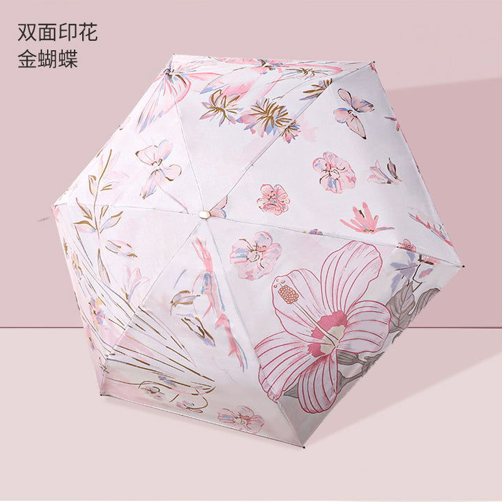 Ladies Folding Umbrella with Stylish Flower Pattern Stornfield