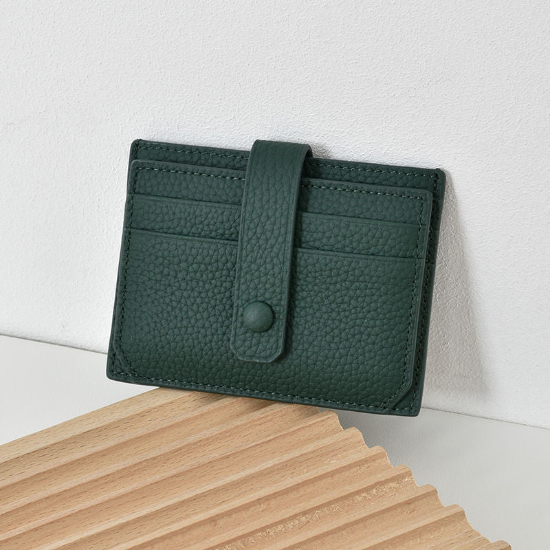 Premium Leather Snap Closure Cardholder Stornfield