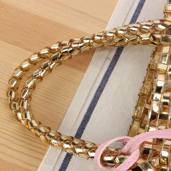 Playful basket bag with unique pendant Stornfield