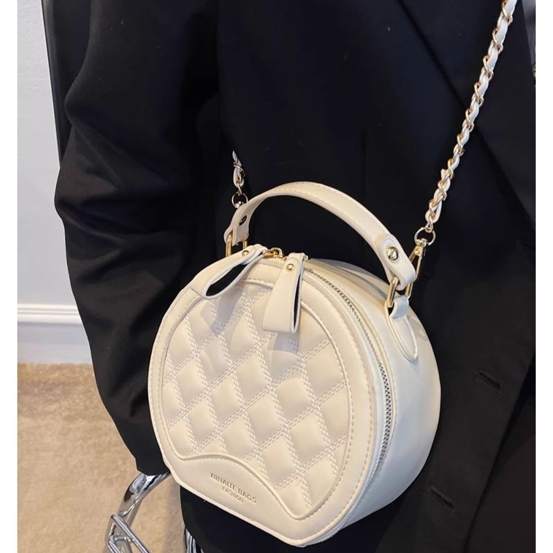 Quilted Round Crossbody Bag Stornfield