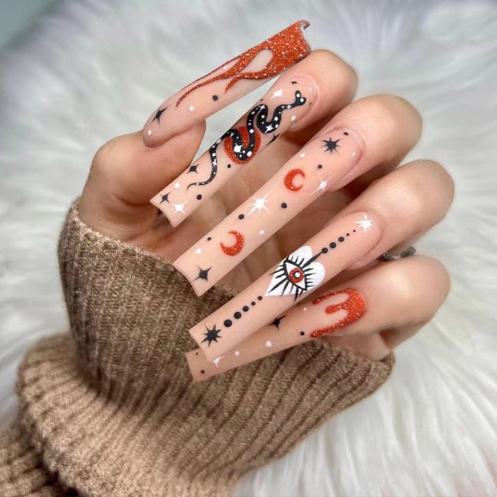 Nail art with heart and lip designs Stornfield