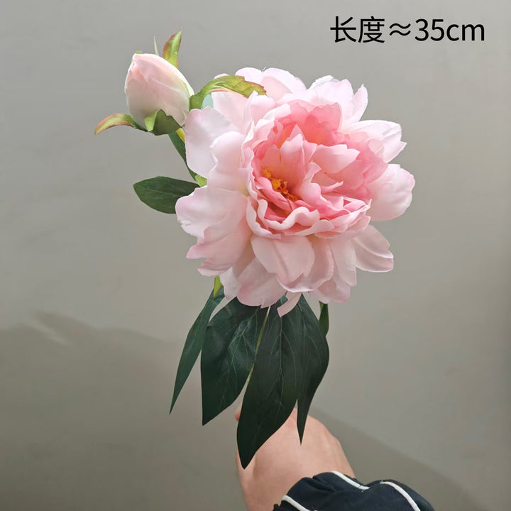 Realistic Faux Peony Stem