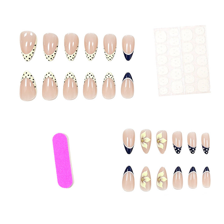 Artistic Floral Acrylic Nail Design Stornfield