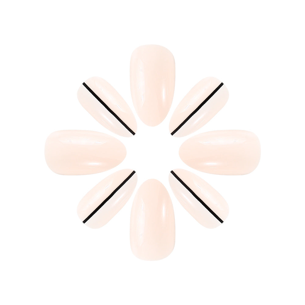Elegant Geometric Press-On Nail Art Stornfield