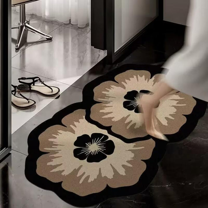Floral Shaped Area Rug