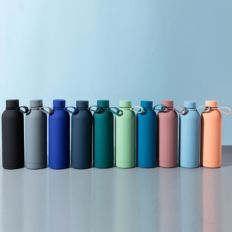 Ladies stylish stainless steel drinking bottle with innovative closure Stornfield