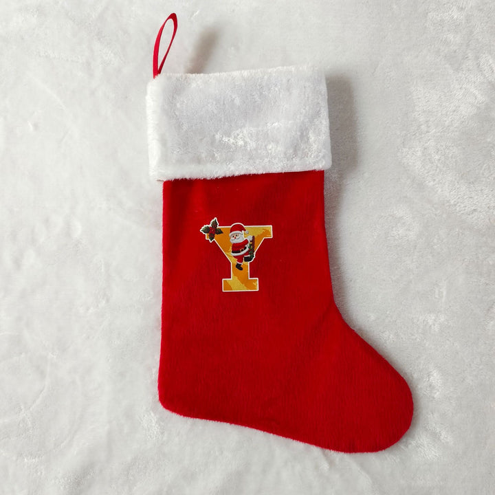 Festive Christmas stocking with customizable design