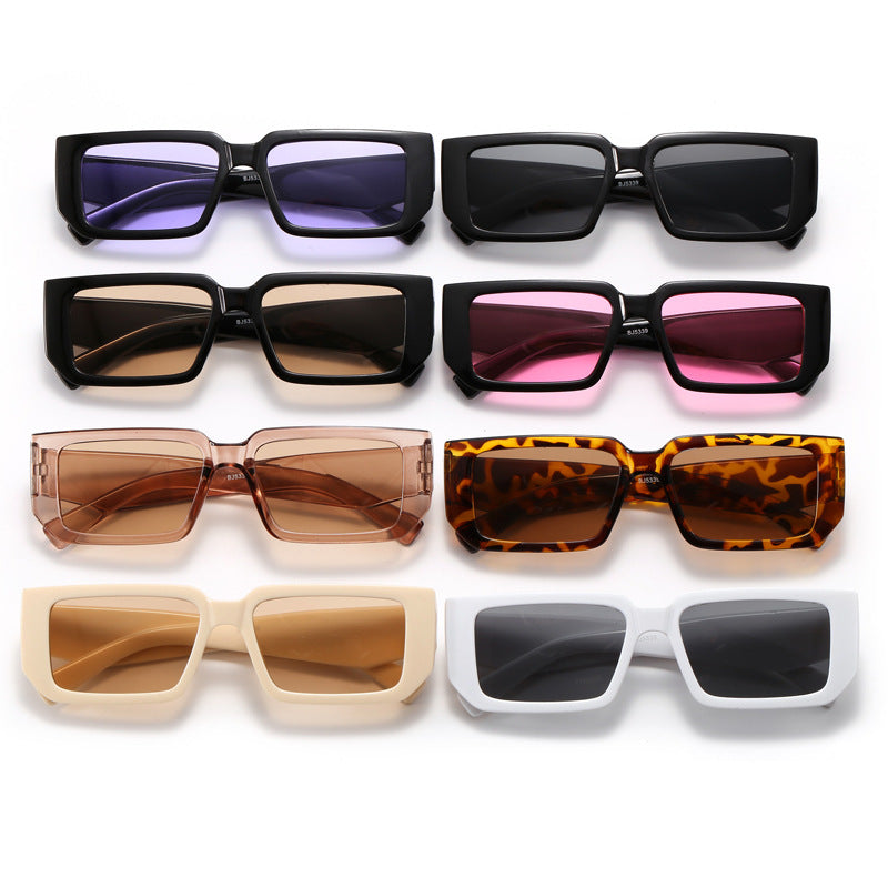 Women's Fashion Rectangular Sunglasses with Fancy Frame Stornfield